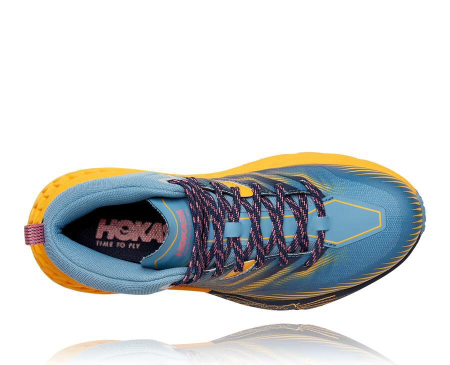 Hoka One One Spor Ayakkabı Kadın Mavi - Speedgoat Mid Gore-Tex 2 - SP6279034